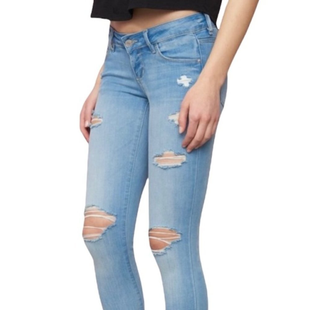 GARAGE Taille Haute High Waist Destroyed Jean size 5